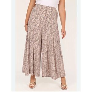 Petal and Pup Axel Pants Animal Print Womens Medium Flowy Artsy Boho Cottagecore